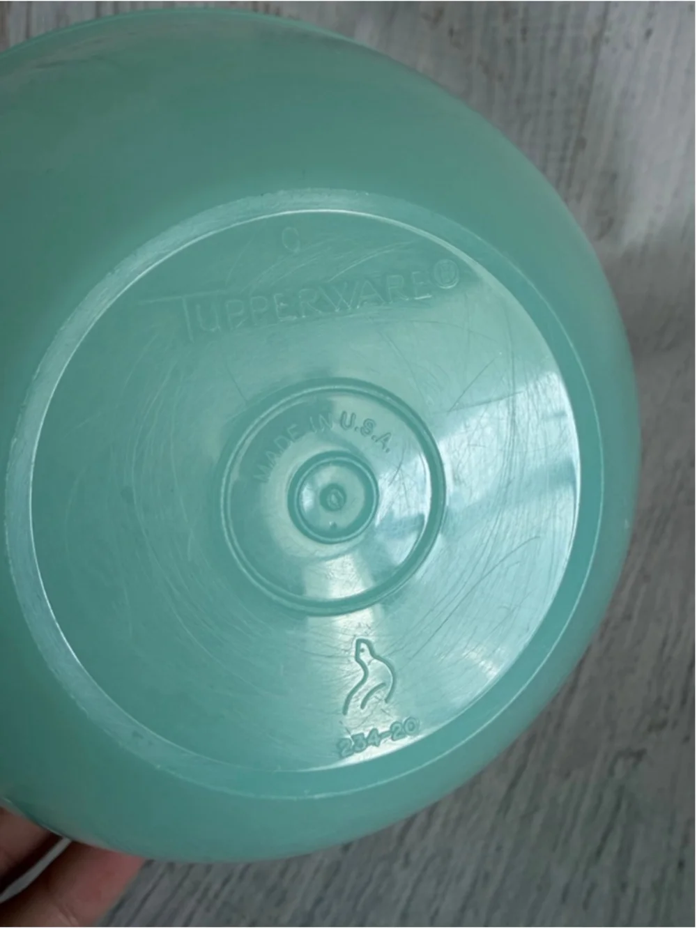 Tupperware Food Storage Bowl with Lid One Size Teal White